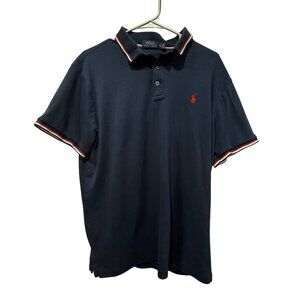 Polo Ralph Lauren Mens Soft Navy Short Sleeve Polo Shirt XL/TG